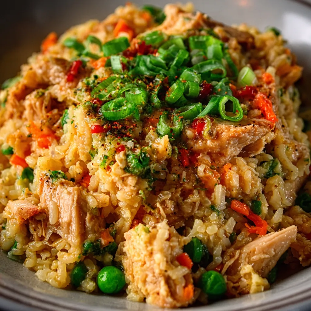 Enjoy a quick and easy weeknight dinner with this second peek at our delicious crockpot chicken fried rice recipe.