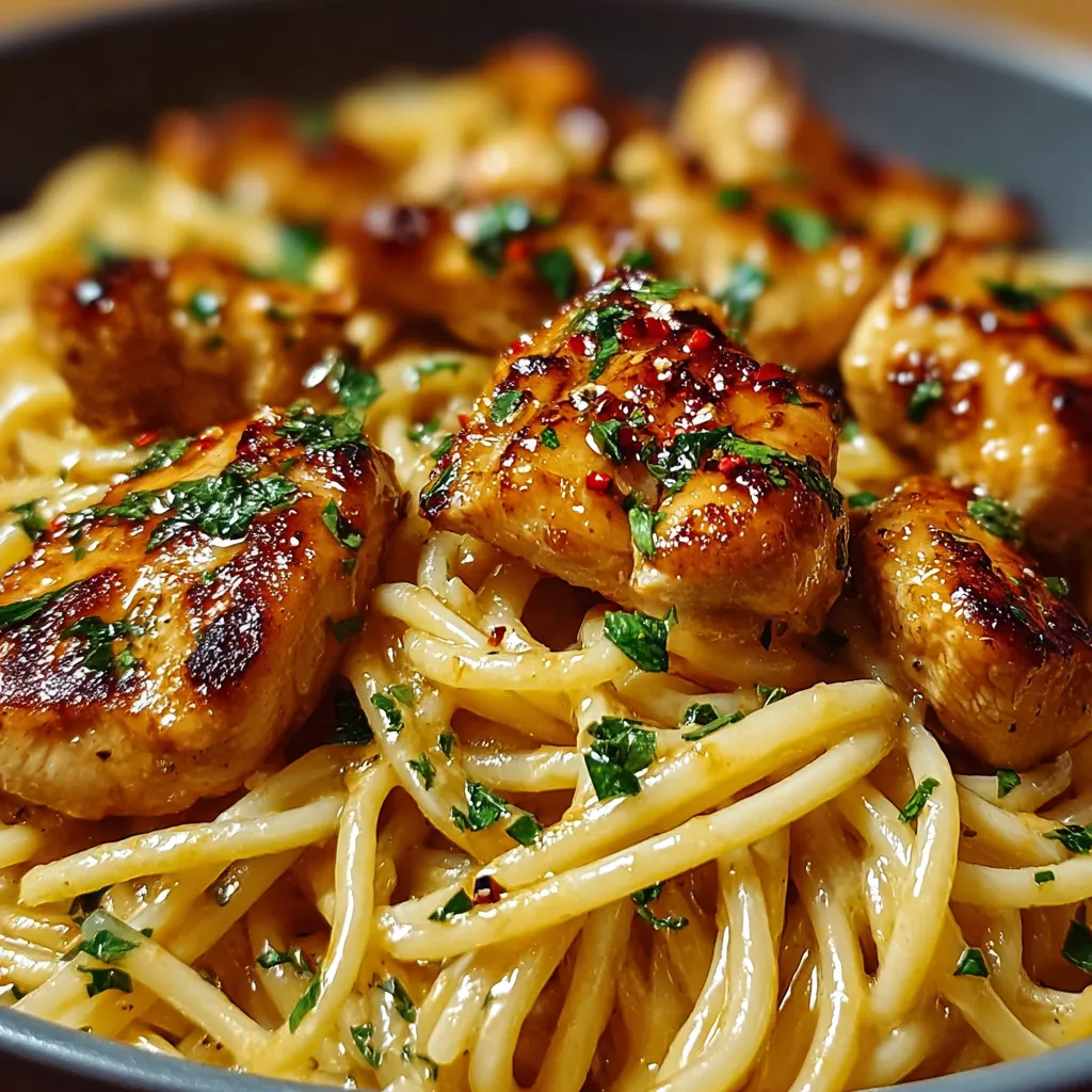 A close-up view of the finished Chili Cheese Tater Tot Casserole reveals its cheesy, chili-topped goodness.