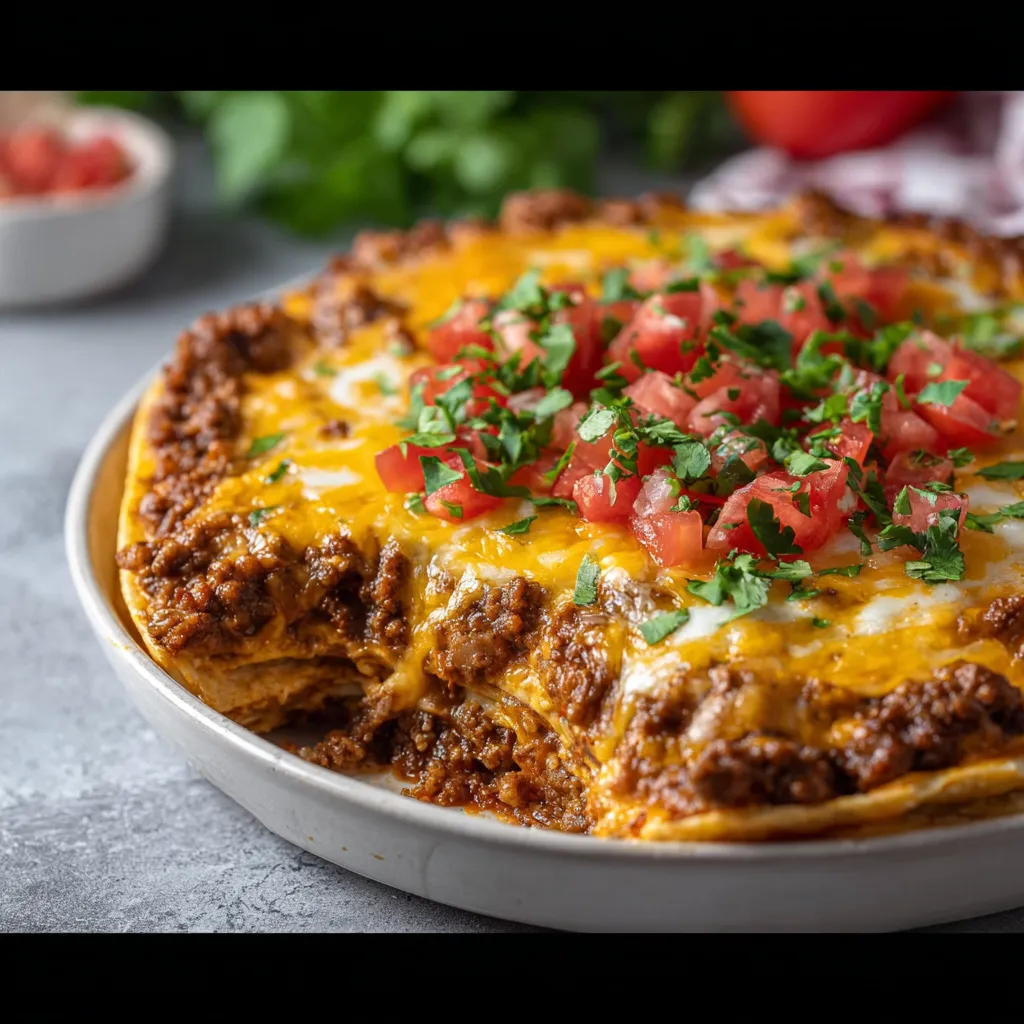 A delicious Taco Casserole is displayed as a second content image in the article.