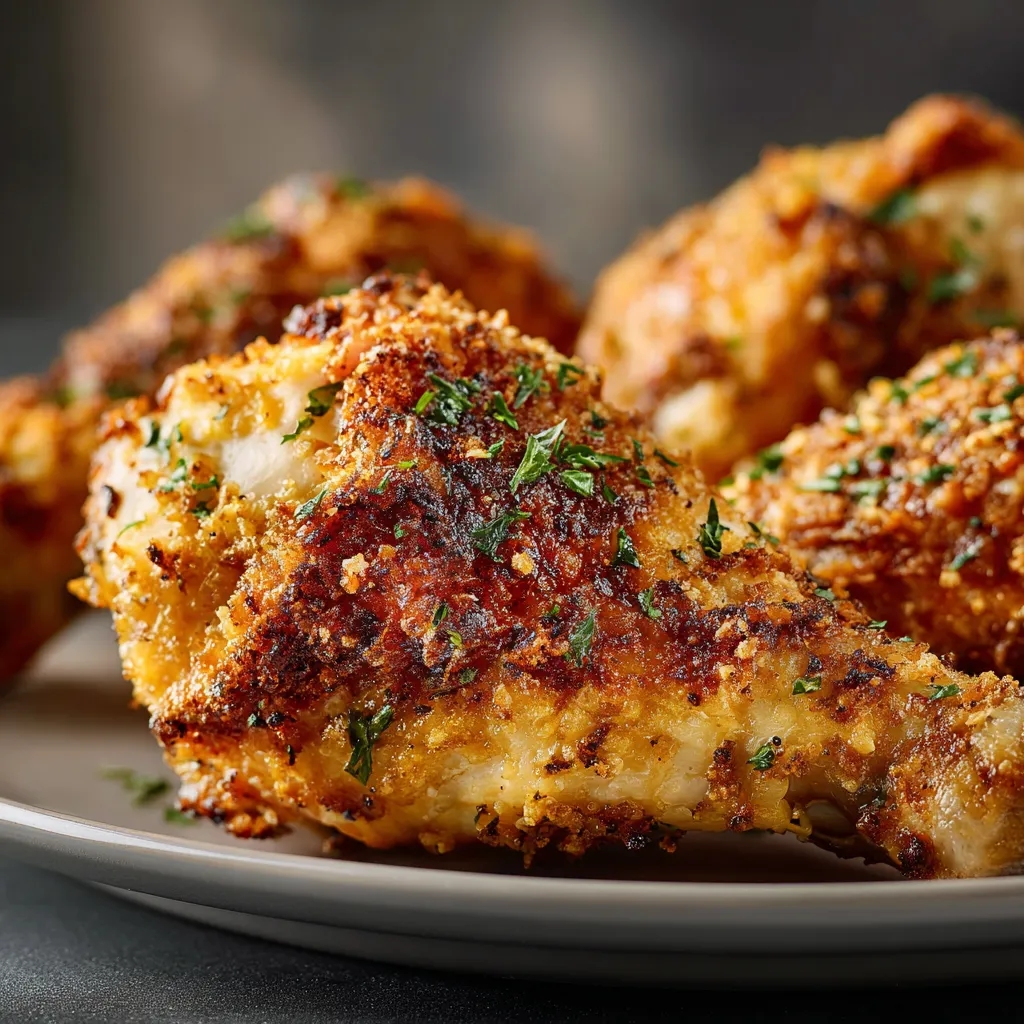 Delicious golden brown Baked Chicken, perfect for a comforting and easy dinner.