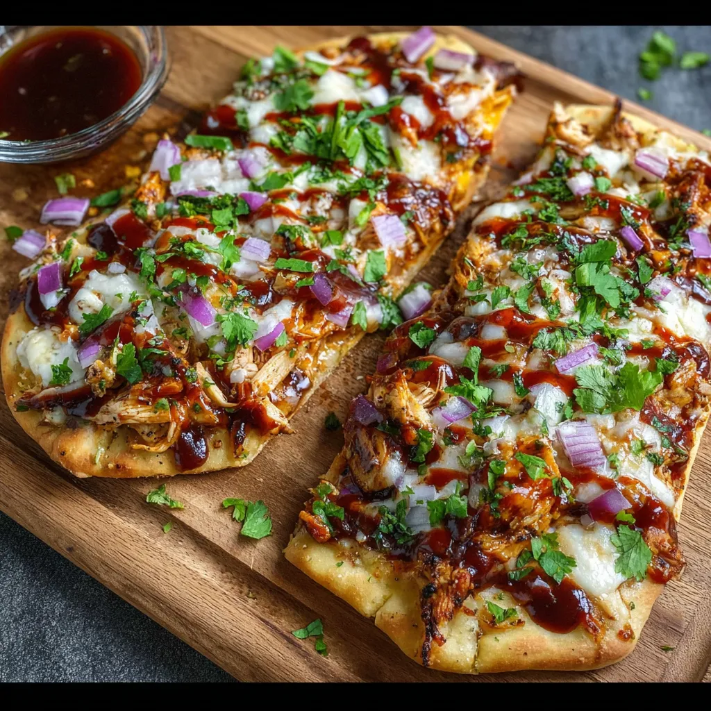 BEST BBQ CHICKEN FLATBREAD EVER