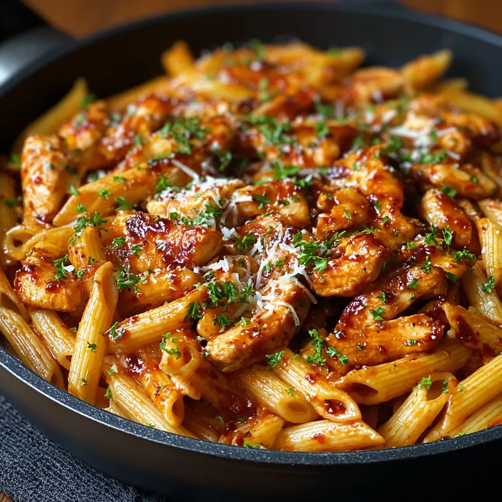BEST BBQ CHICKEN PENNE EVER