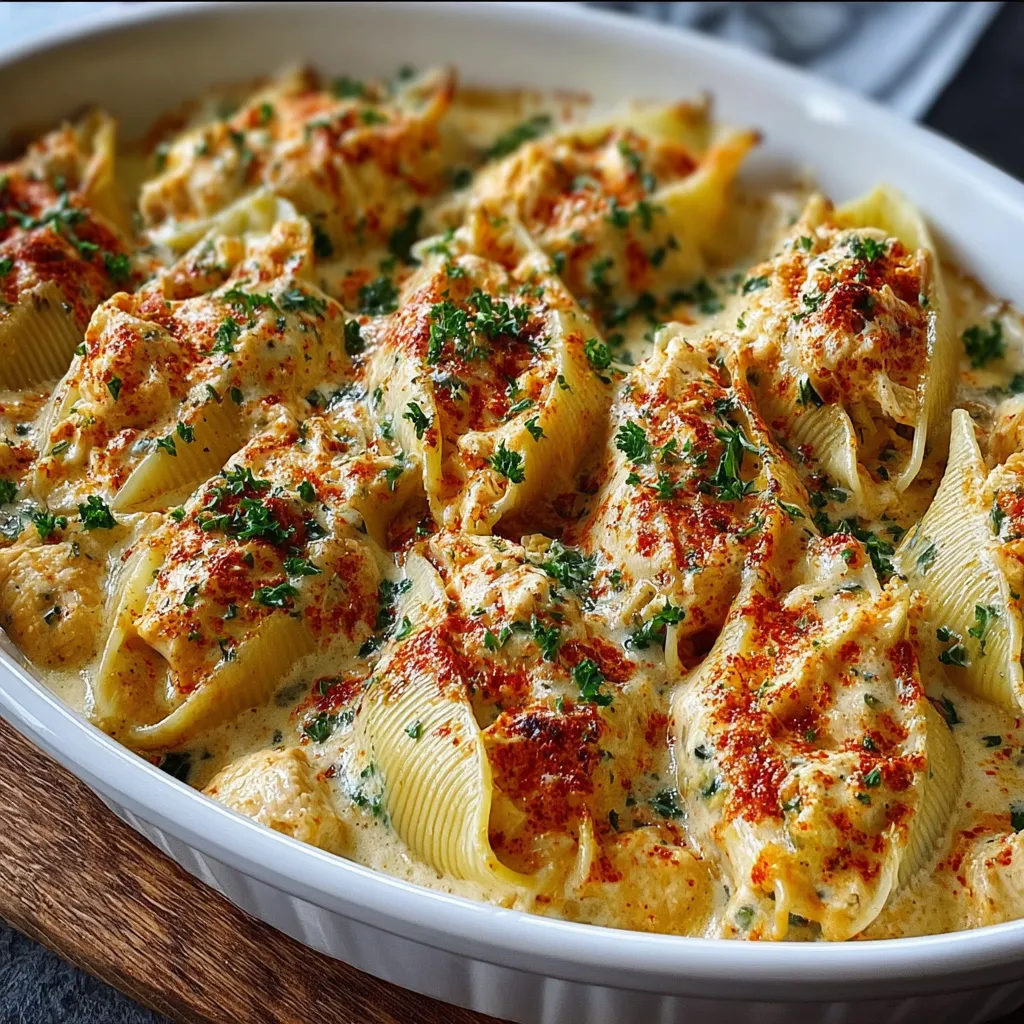 BEST CAJUN CHICKEN STUFFED SHELLS