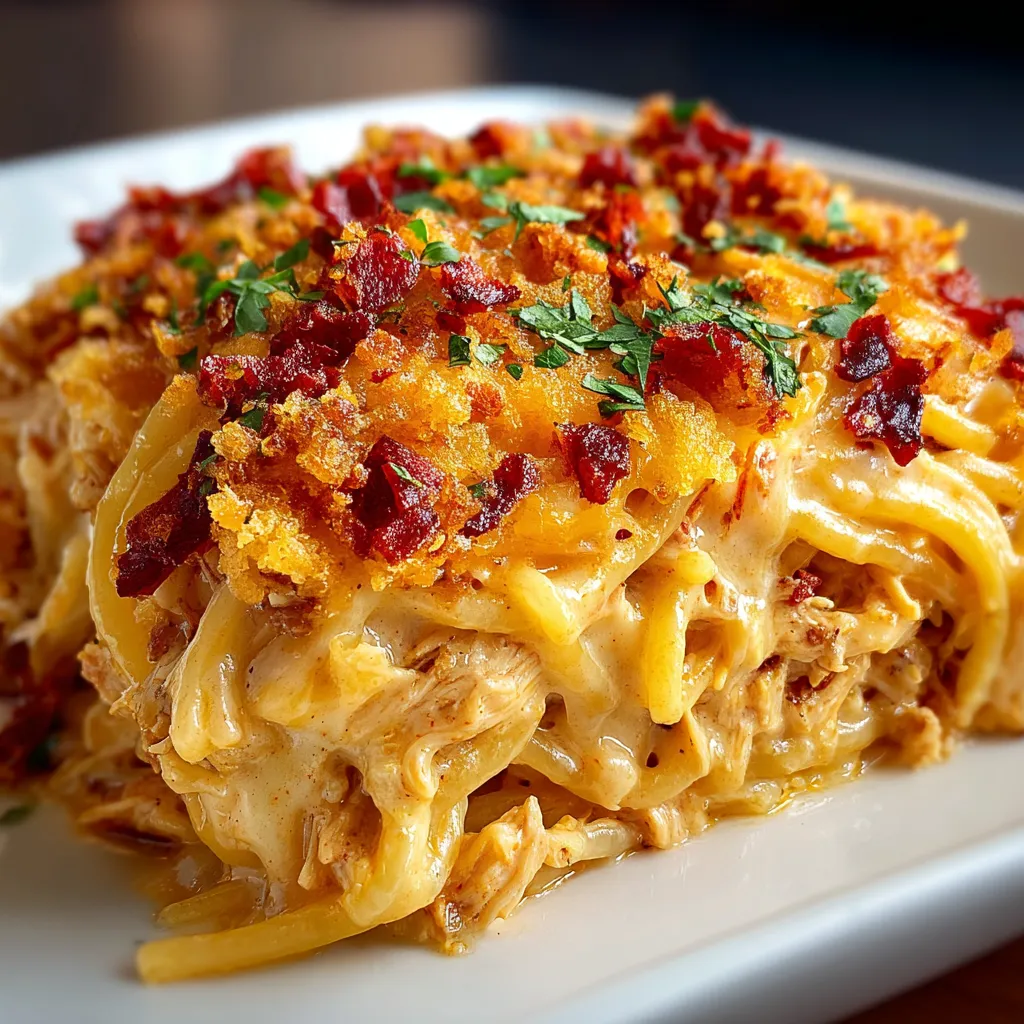BEST CHICKEN SPAGHETTI CASSEROLE