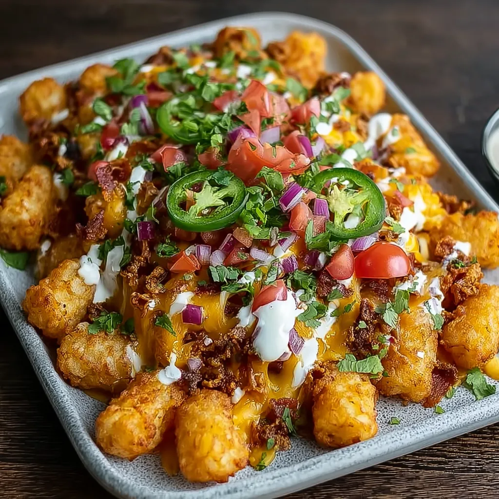 BEST LOADED TATER TOT NACHOS