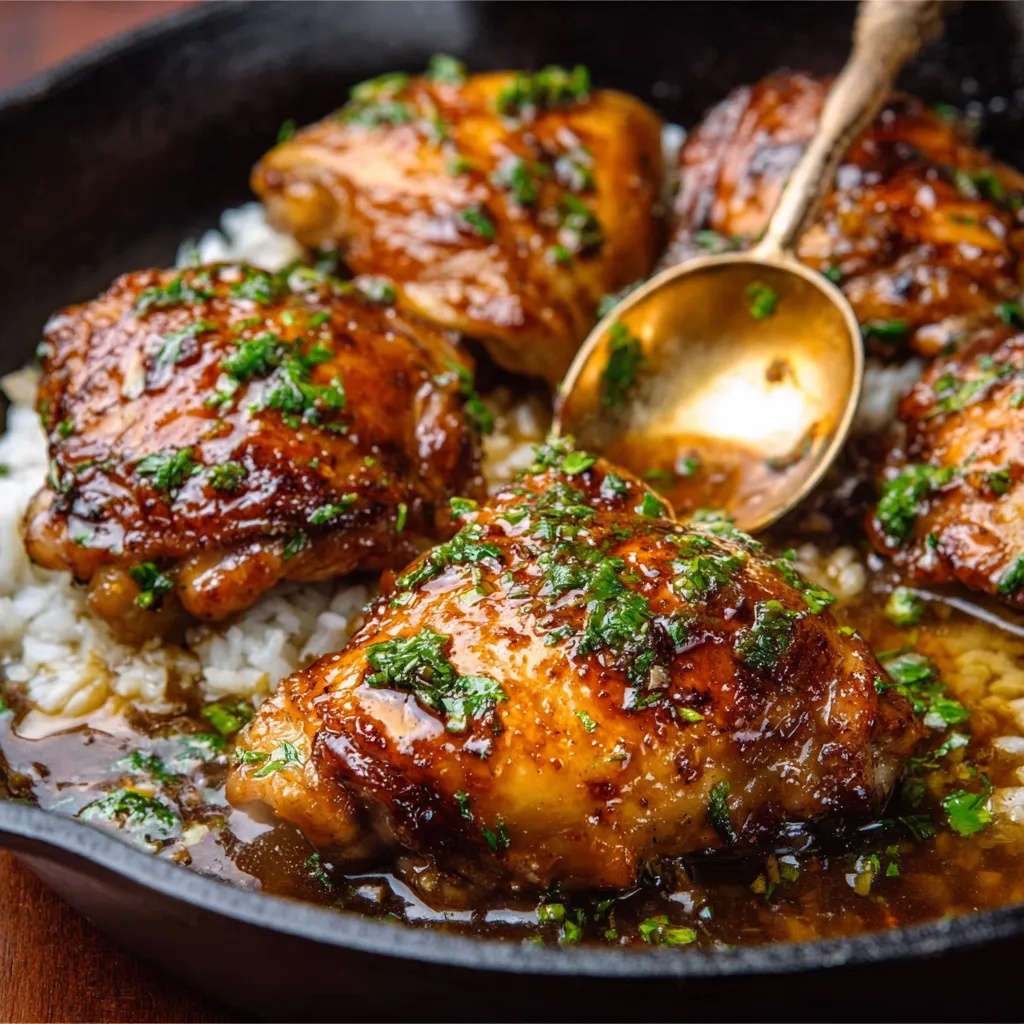 BEST SOY GARLIC CHICKEN THIGHS