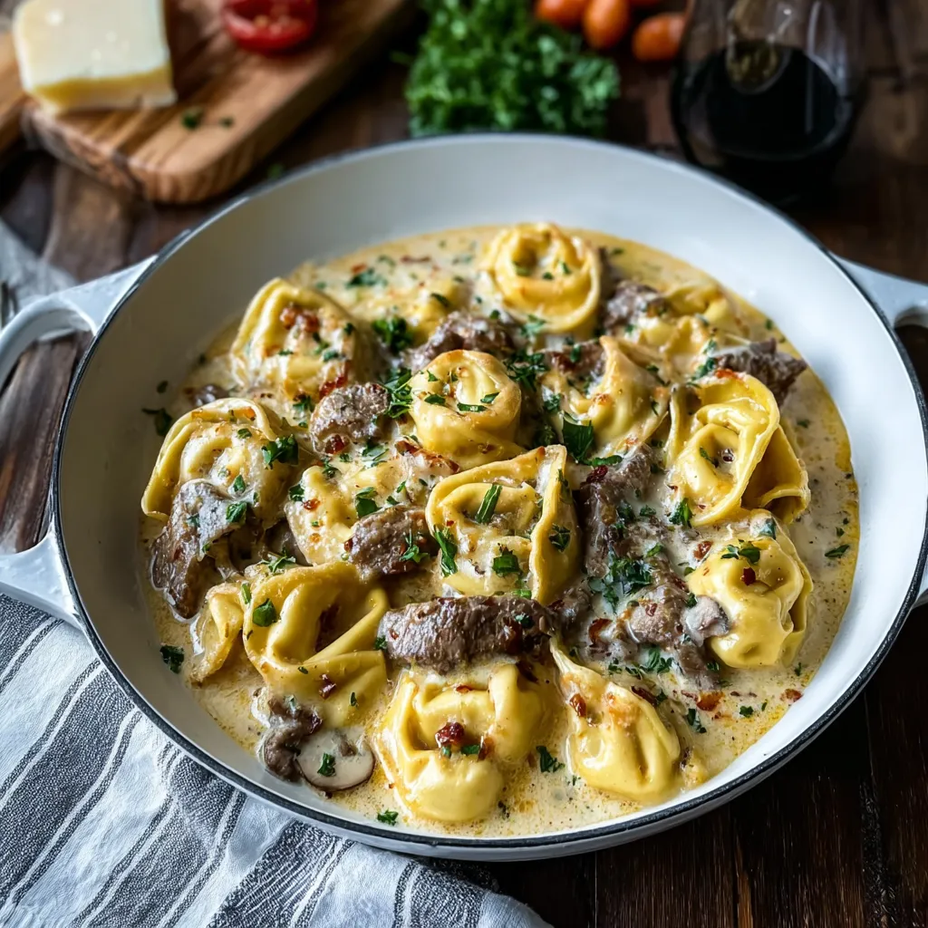 CHEESESTEAK TORTELLINI ULTIMATE EASY DINNER