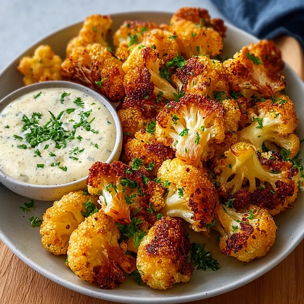 CRISPY BAKED CAULIFLOWER BITES AMAZING