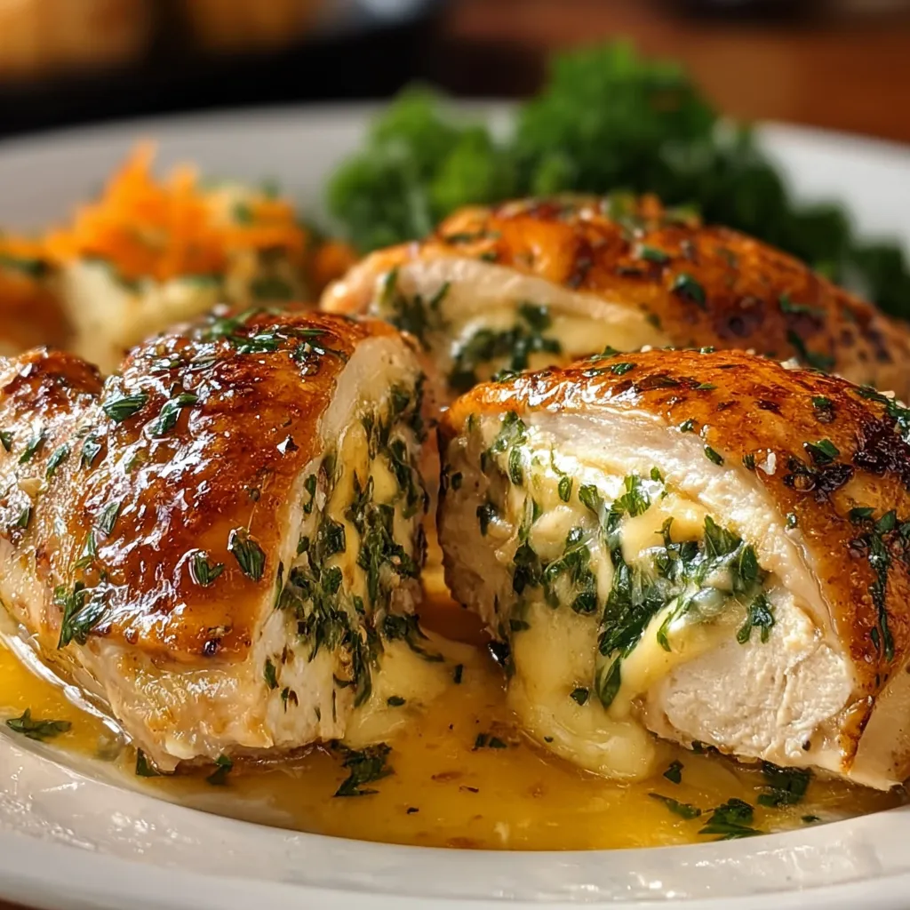 EASY RUTH’S CHRIS STUFFED CHICKEN