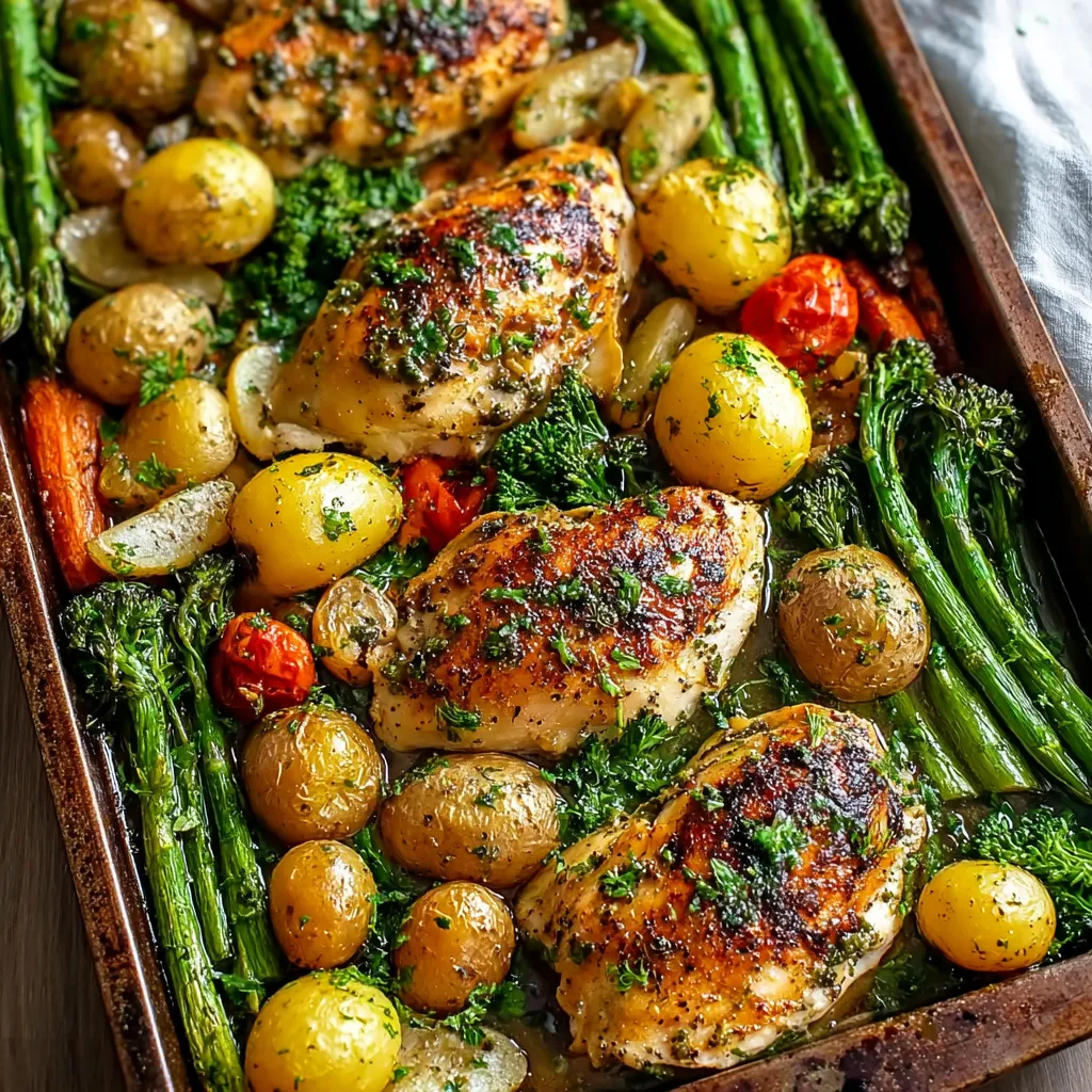 GARLIC BUTTER CHICKEN AND VEGGIES EASY