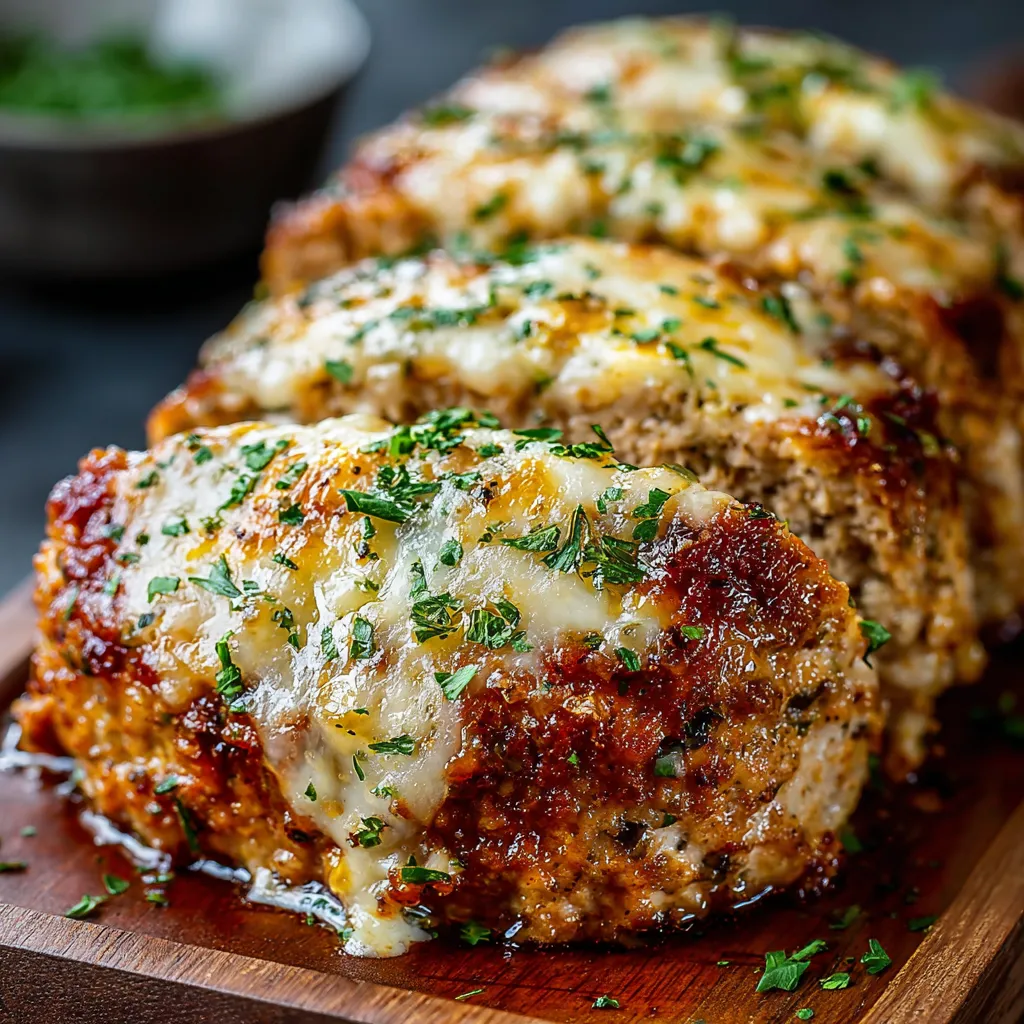 GARLIC PARMESAN CHICKEN MEATLOAF BEST