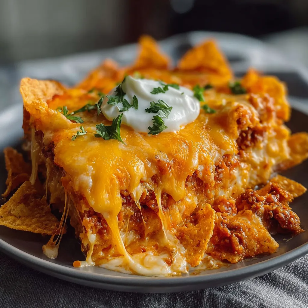 IRRESISTIBLE CHEESY DORITO CASSEROLE