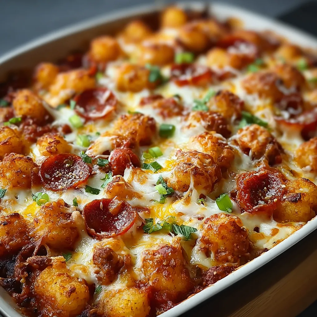 IRRESISTIBLE PIZZA TOT CASSEROLE