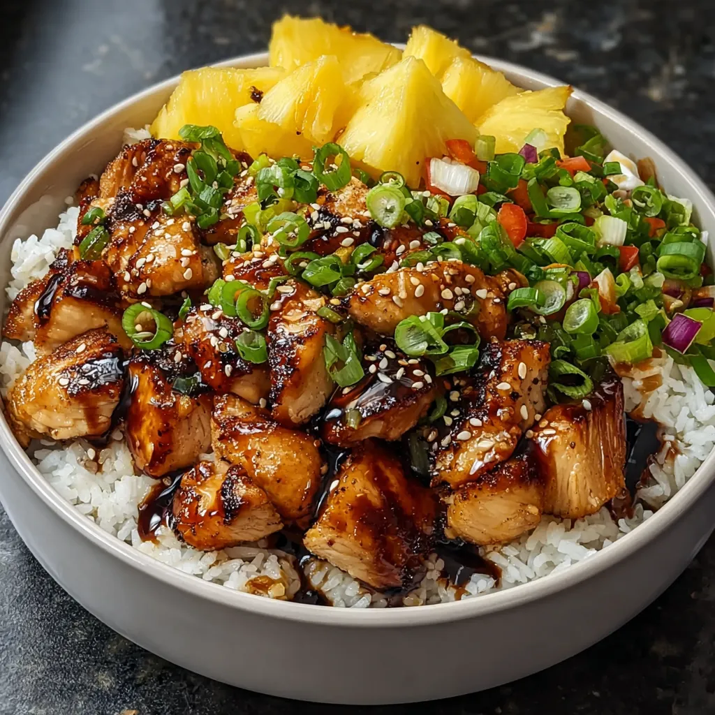 PINEAPPLE TERIYAKI CHICKEN BOWLS AMAZING