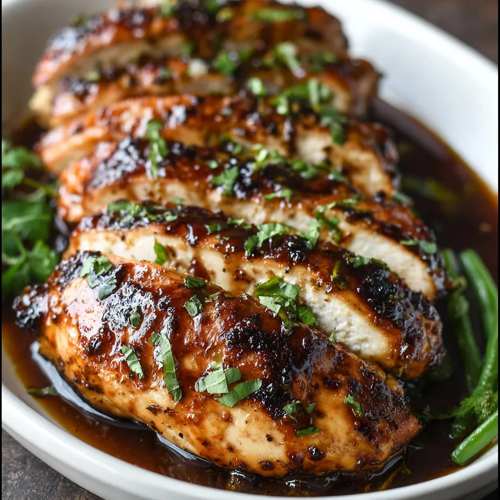 BEST BALSAMIC BAKED CHICKEN BREAST