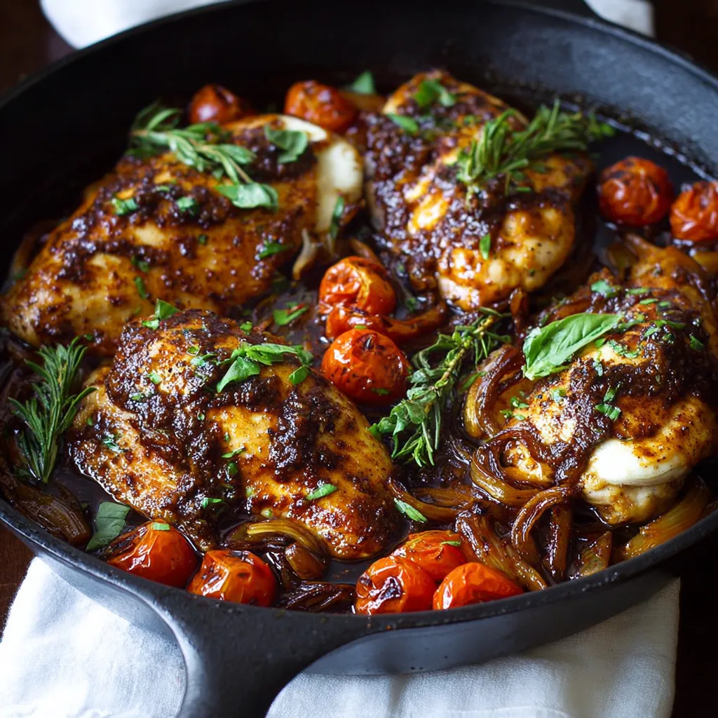 BEST BALSAMIC CHICKEN DINNER EVER