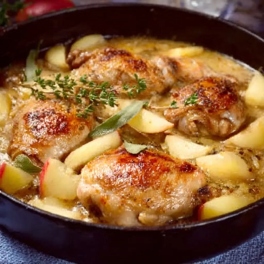 BEST FRENCH CHICKEN CASSEROLE WITH APPLES