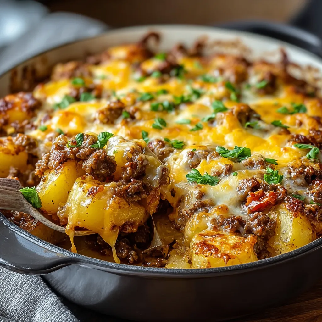 BEST HAMBURGER POTATO BAKE