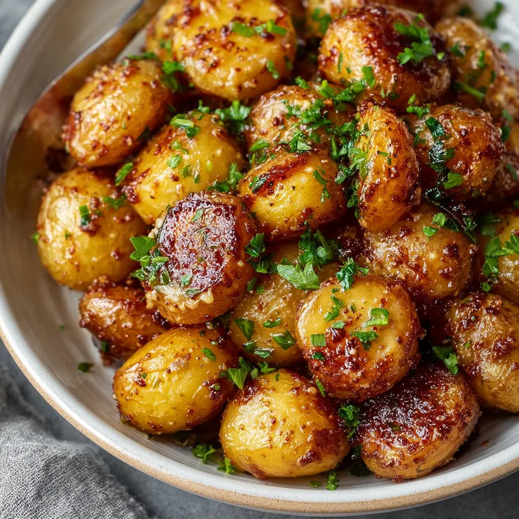 BEST ROASTED MUSTARD BABY POTATOES