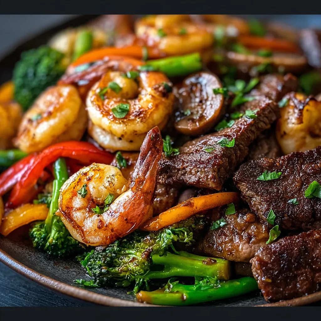 BEST STEAK AND SHRIMP STIR FRY