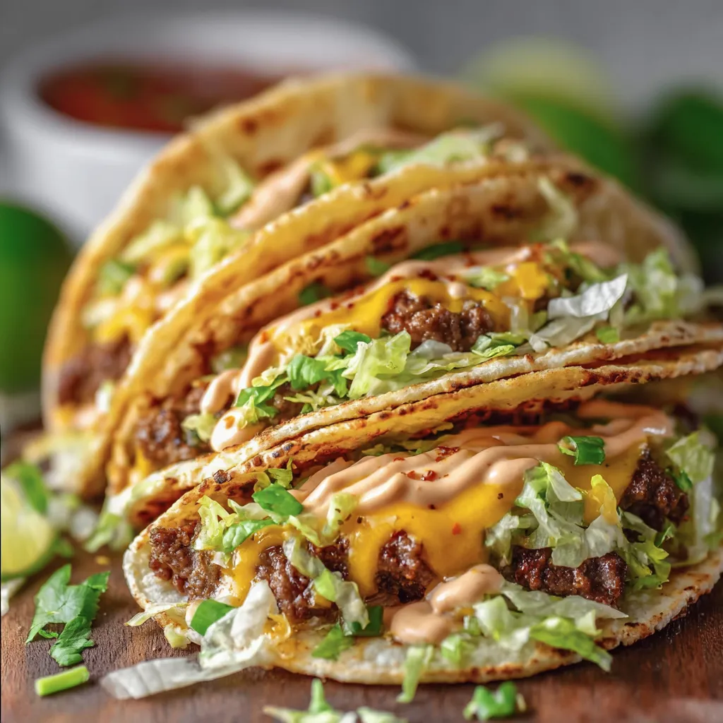 BIG MAC STYLE SMASH BURGER TACOS ULTIMATE