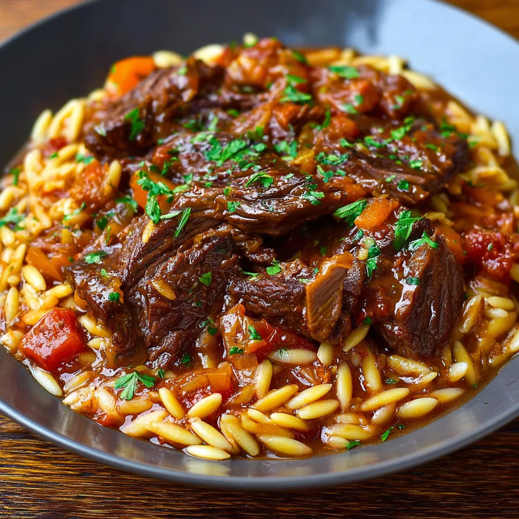 BRAISED BEEF AND ORZO PERFECT