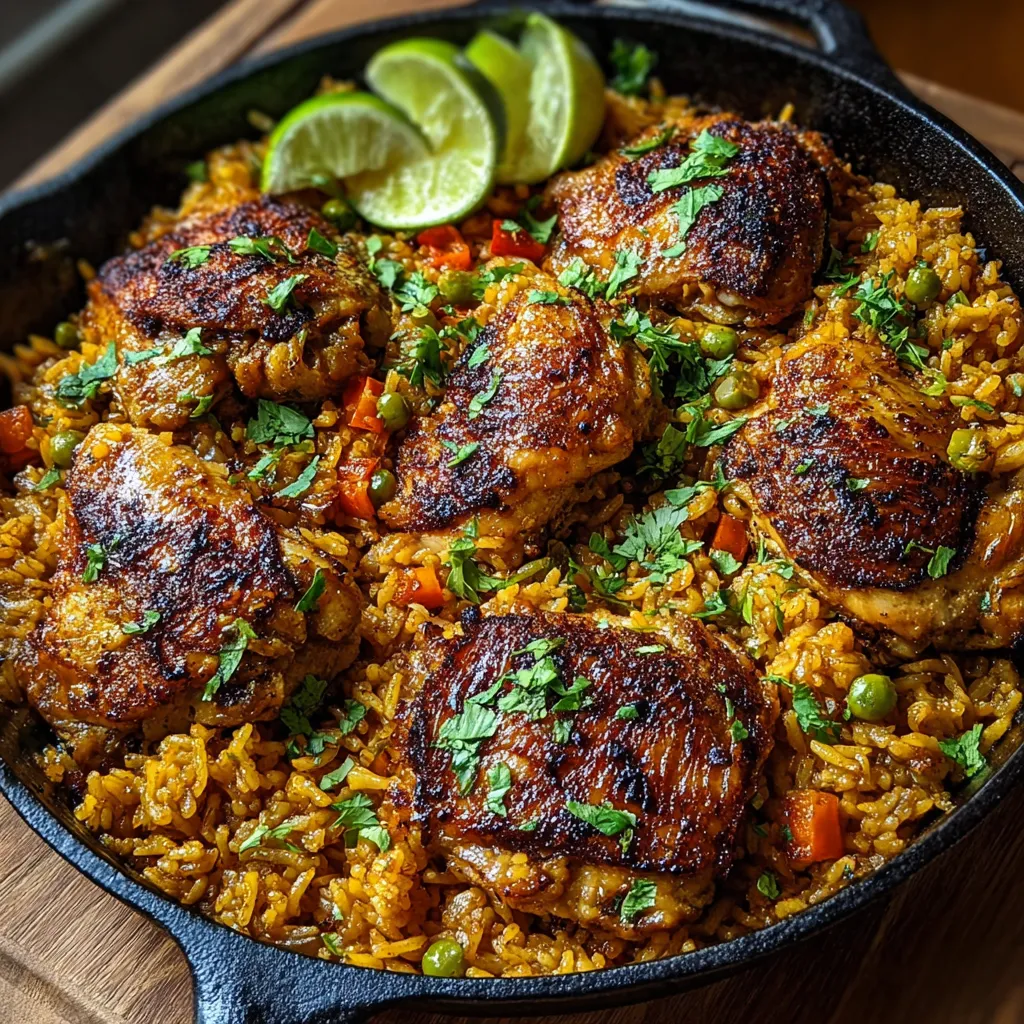 EASY CARIBBEAN CHICKEN AND RICE