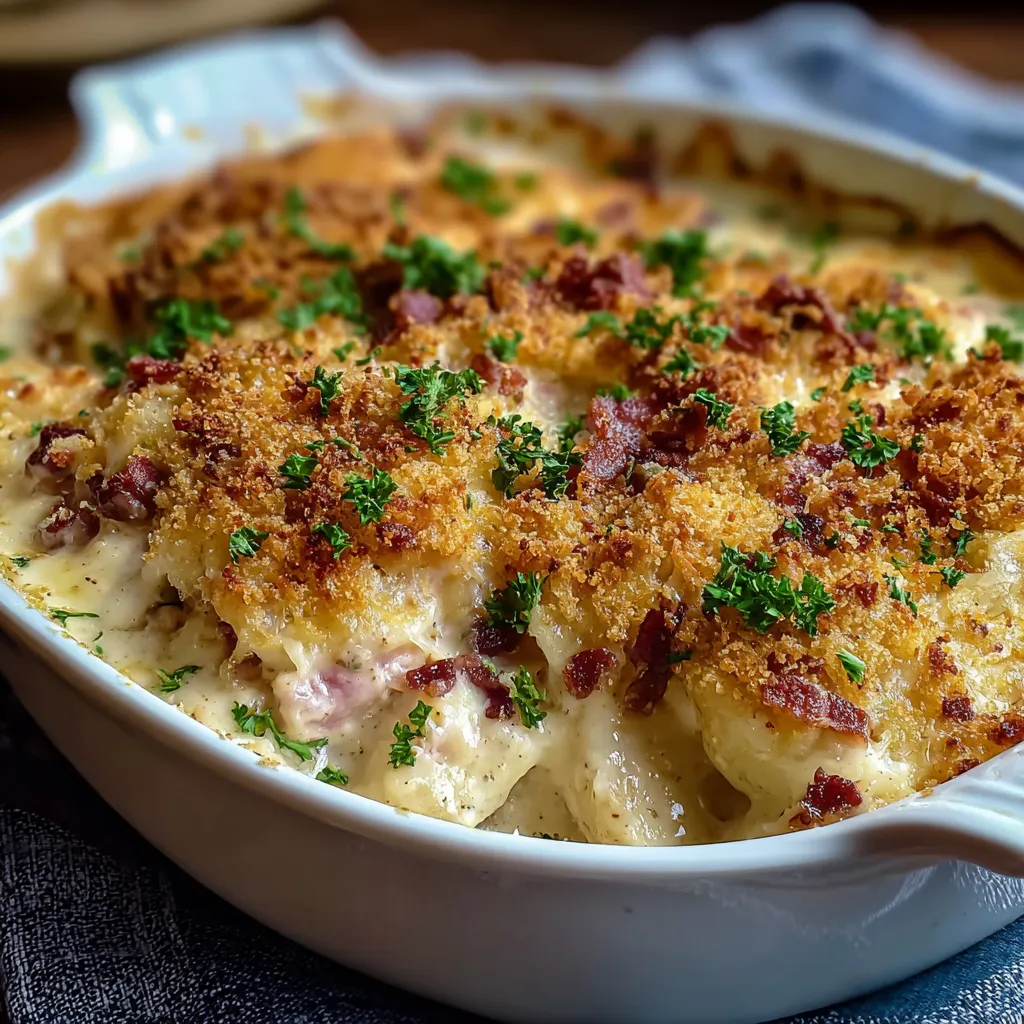 EASY CHICKEN CORDON BLEU CASSEROLE