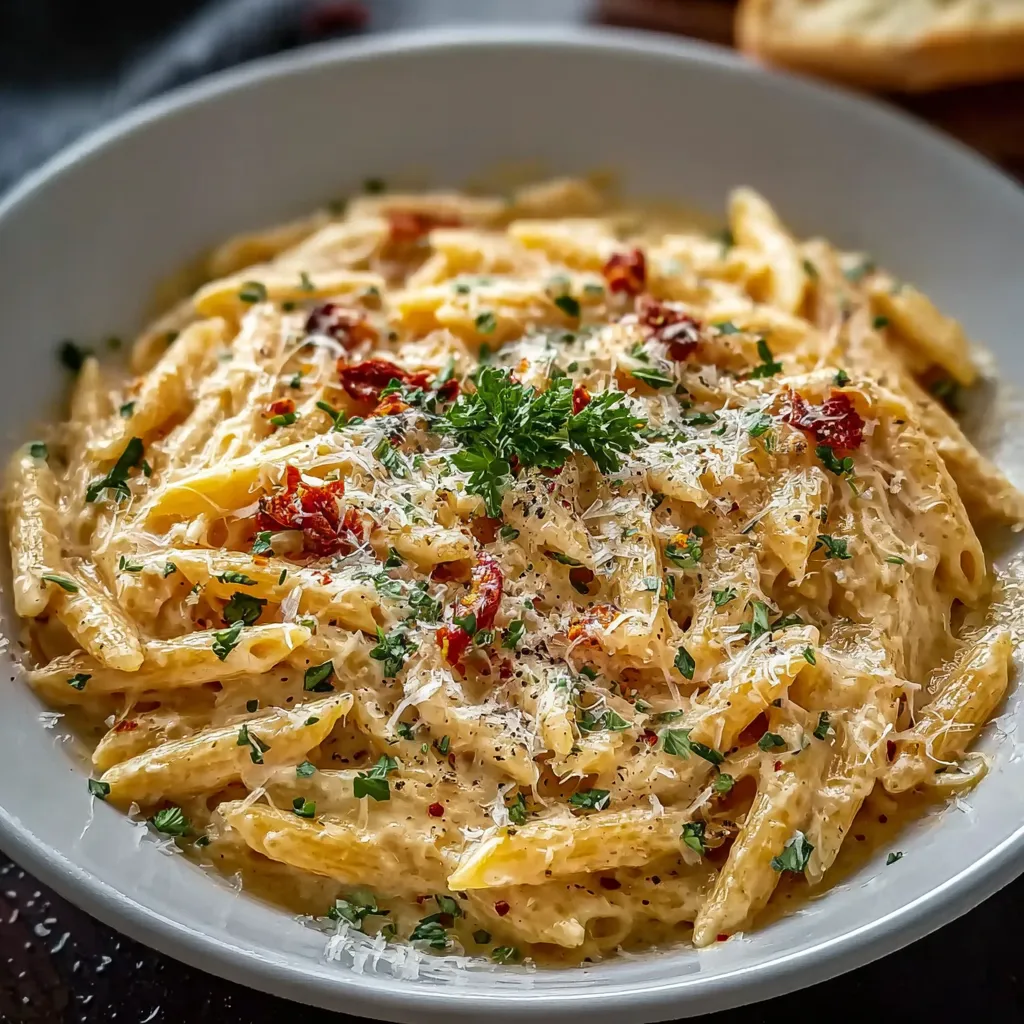 EASY CREAMY GARLIC PASTA