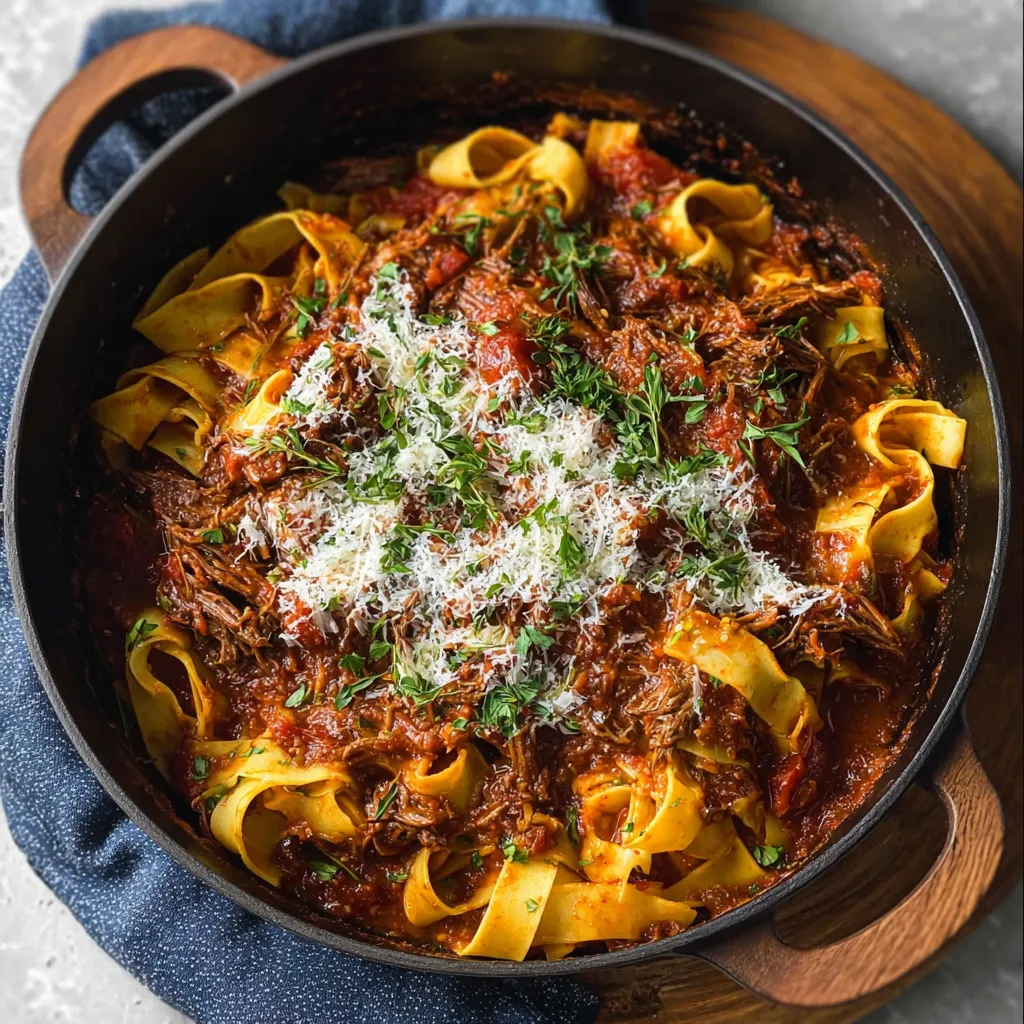 EASY DUTCH OVEN SHORT RIB RAGU
