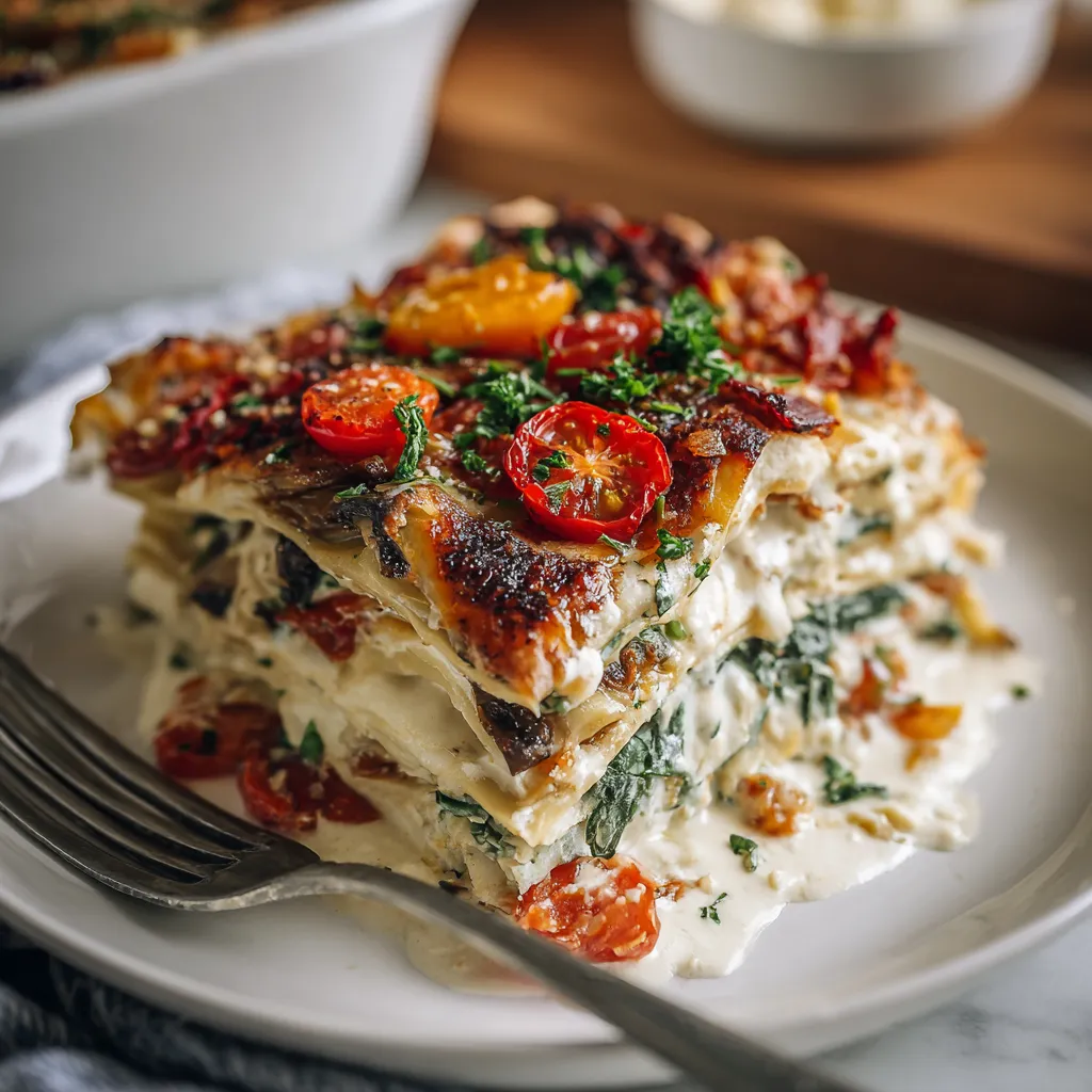 EASY LOADED VEGGIE WHITE LASAGNA