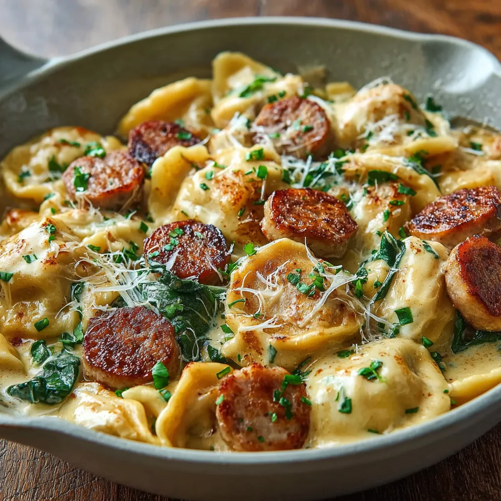 EASY PIEROGI TURKEY SAUSAGE SKILLET