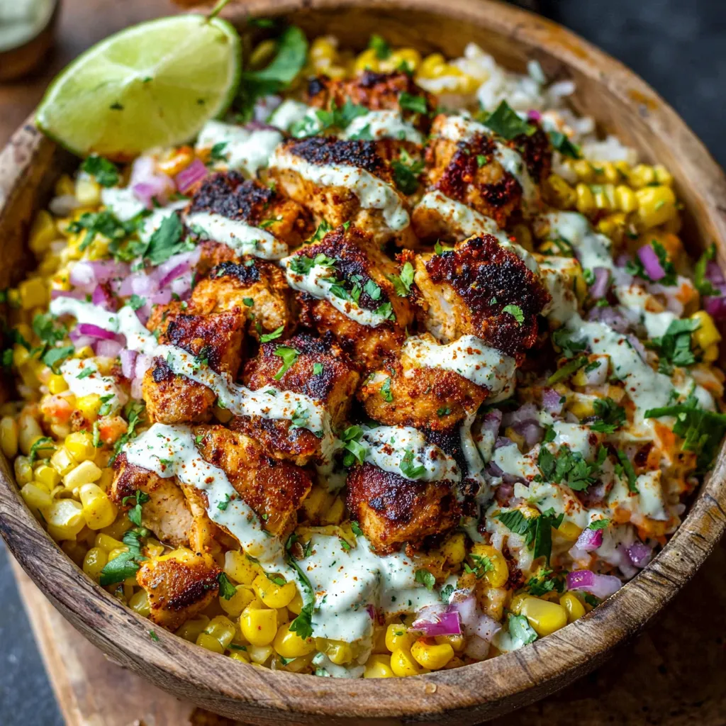 EASY STREET CORN CHICKEN BOWL
