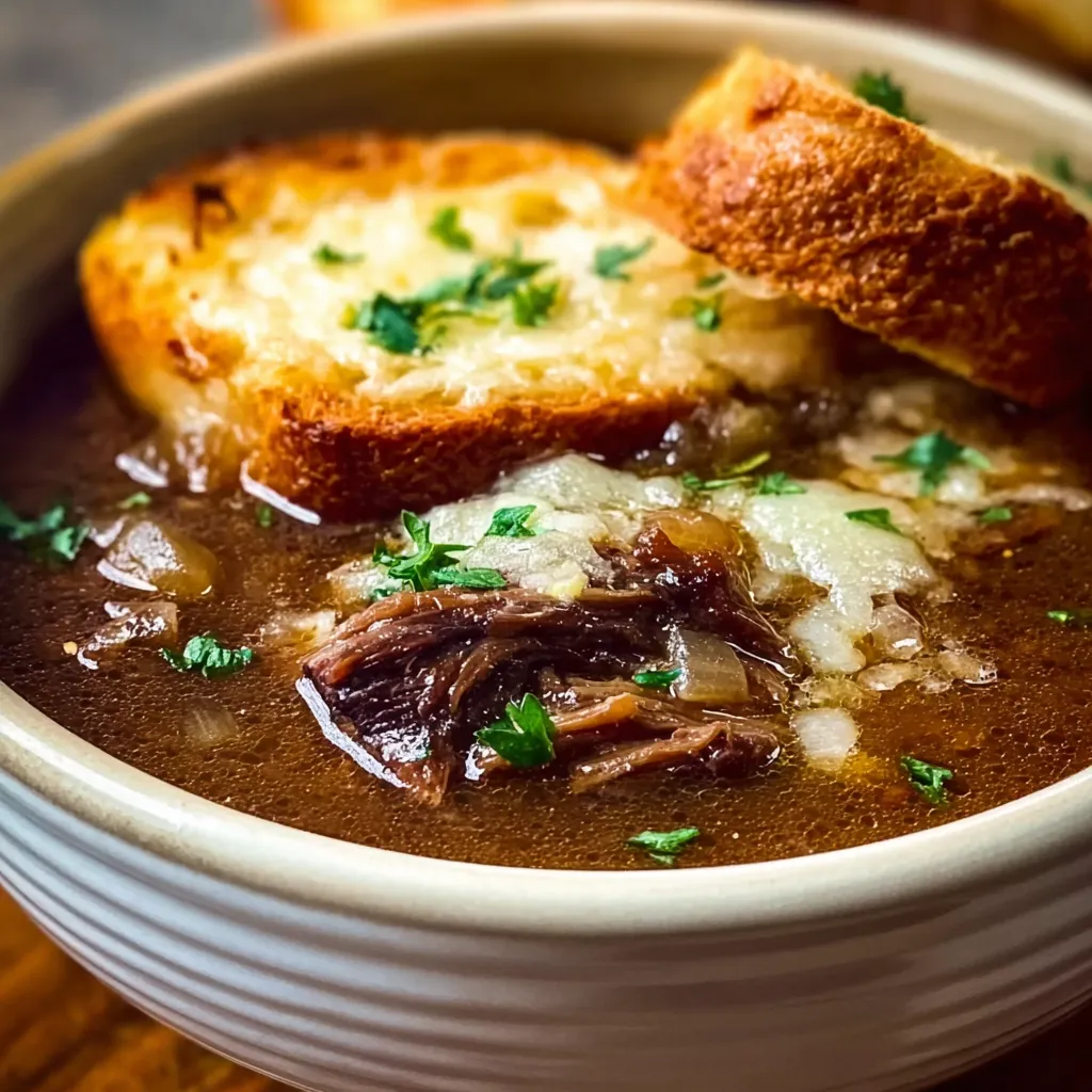 FRENCH ONION BEEF SHORT RIB SOUP ULTIMATE