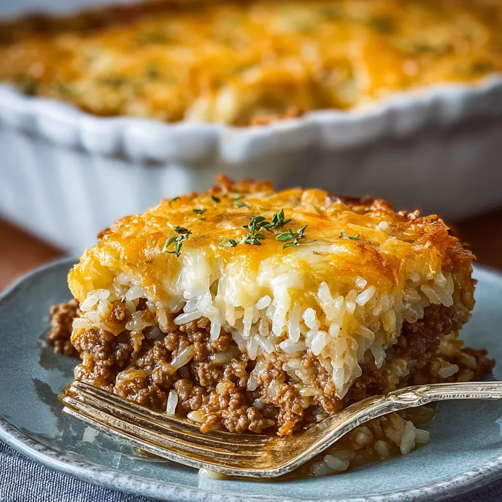 FRENCH ONION GROUND BEEF RICE AMAZING
