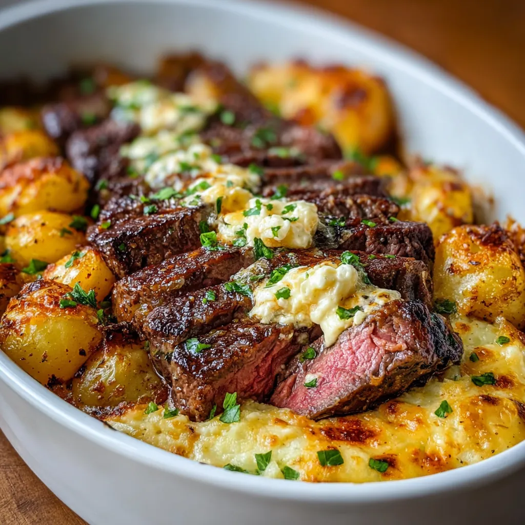 GARLIC BUTTER STEAK CHEDDAR PERFECT