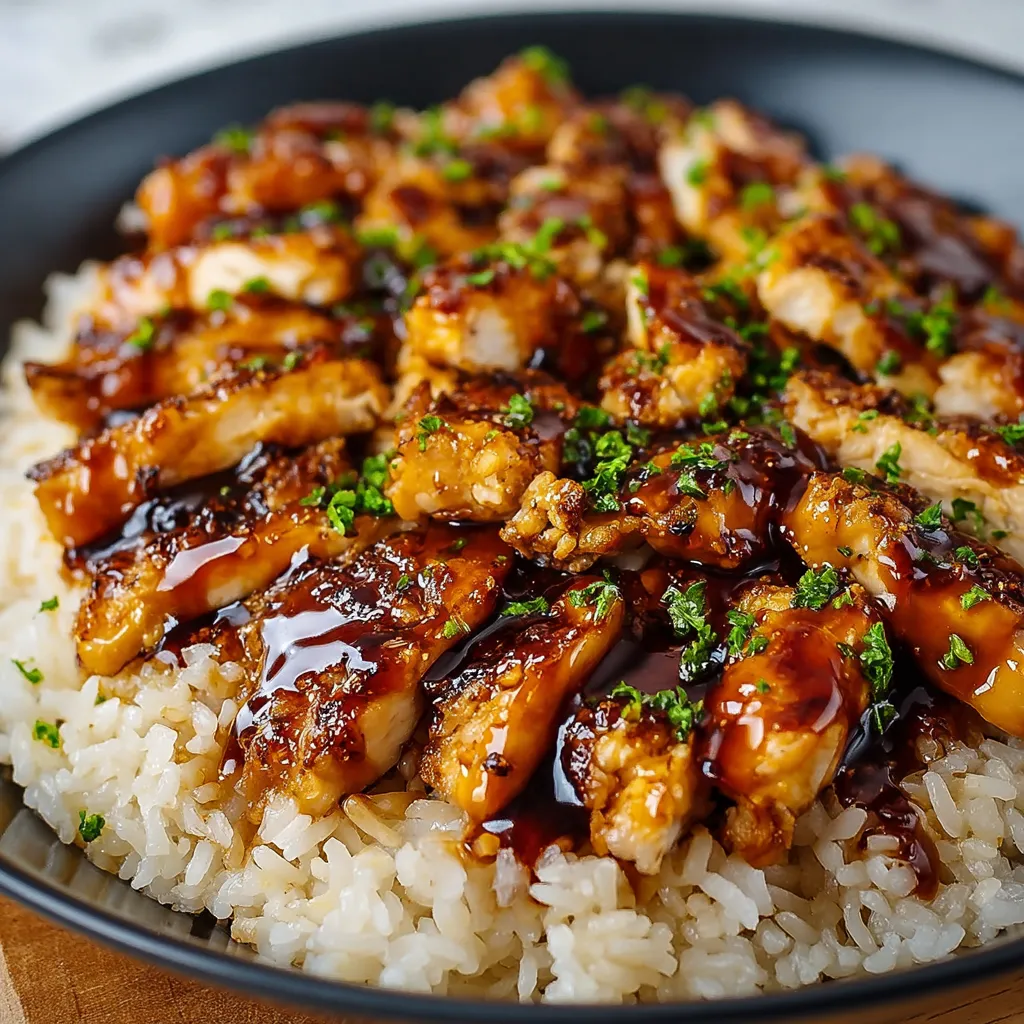 HONEY BBQ CHICKEN RICE EASY