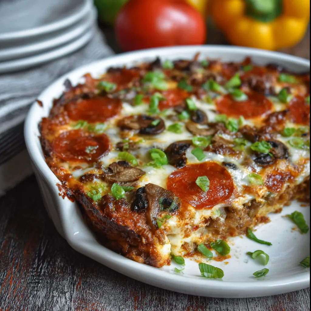 LOW CARB PIZZA CASSEROLE BEST