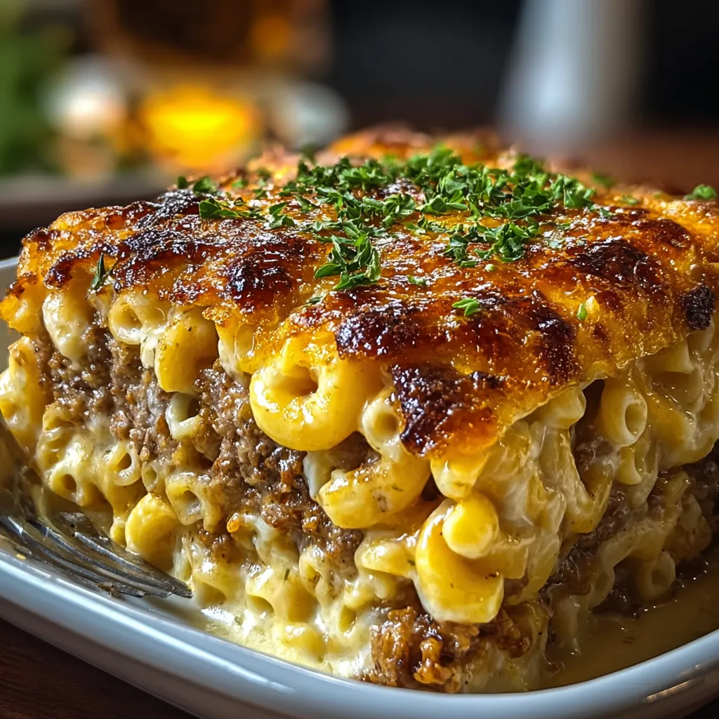 MAC AND CHEESE MEATLOAF CASSEROLE EASY