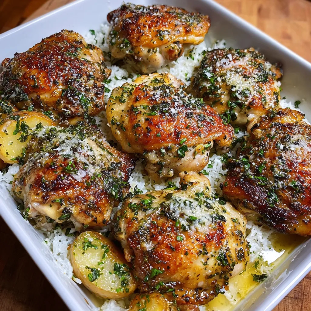 PARMESAN GARLIC CHICKEN THIGHS EASY