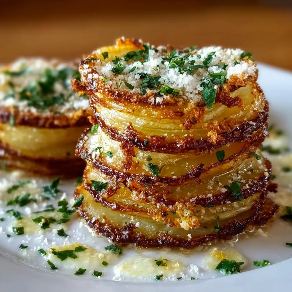 PARMESAN POTATO STACKS EASY RECIPE