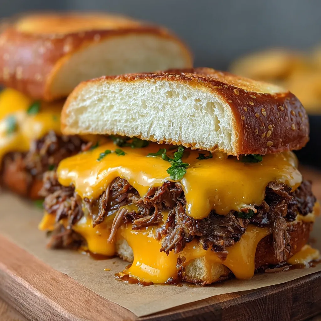 PERFECT BEEF CHEDDAR SANDWICHES