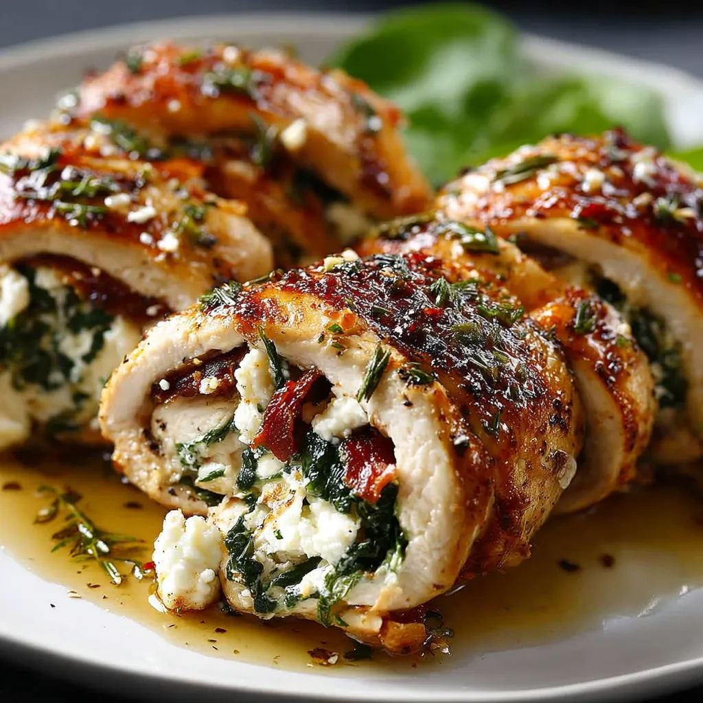ROLLED UP CHICKEN WITH FETA BEST