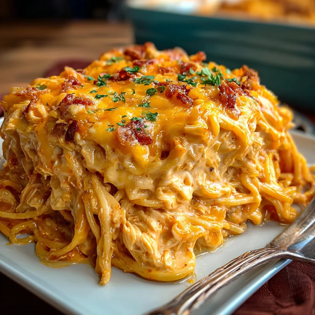 SPICY CHICKEN SPAGHETTI CASSEROLE EASY
