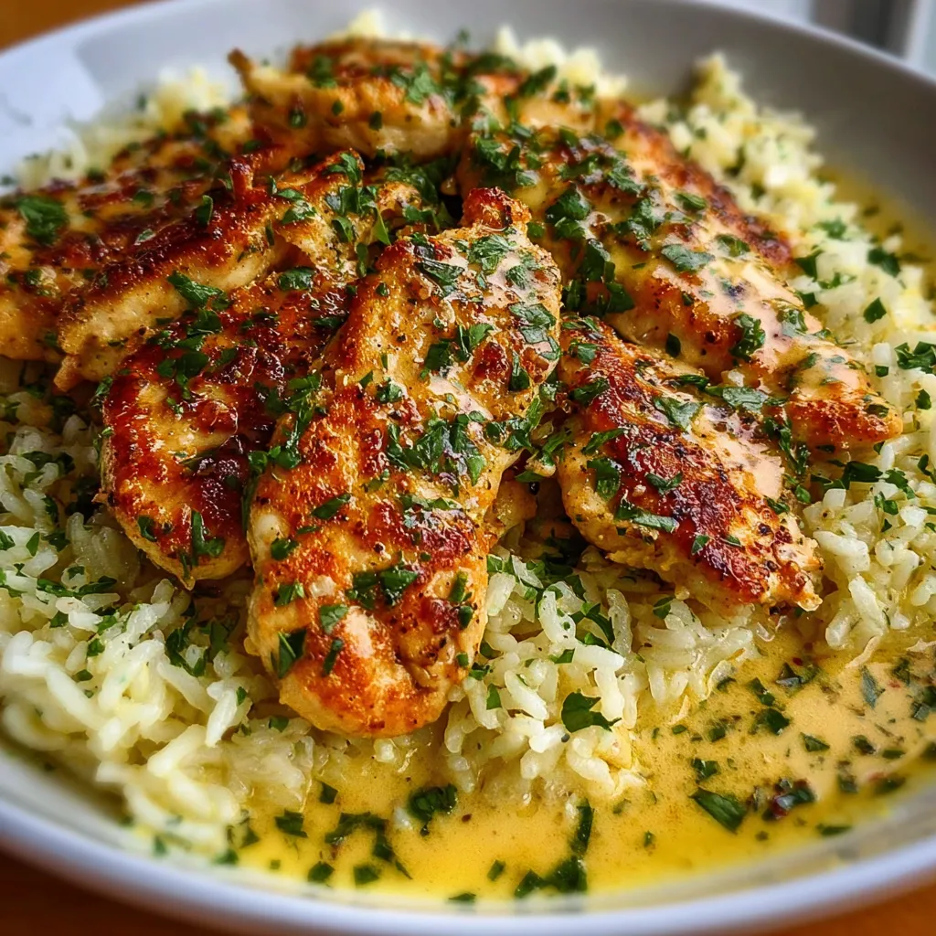 ULTIMATE CHICKEN SCAMPI GARLIC PARMESAN RICE