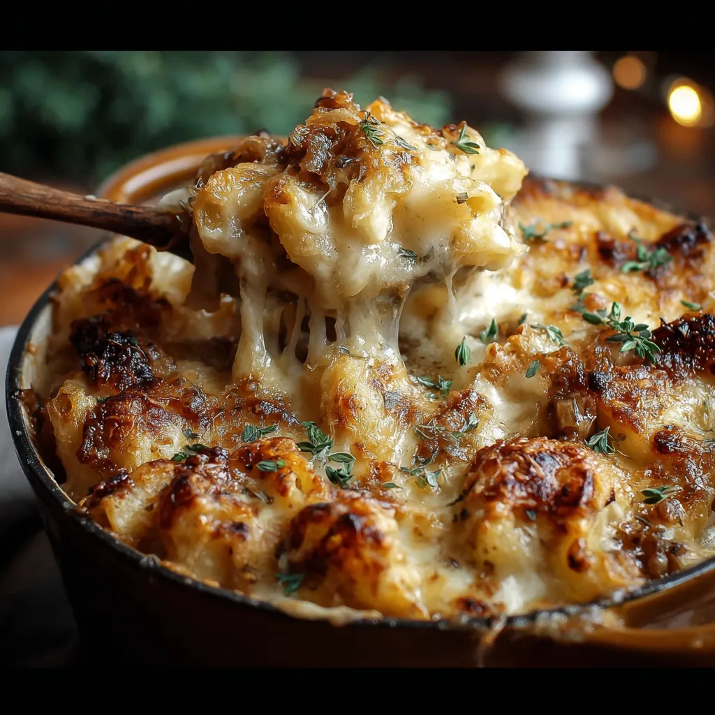 ULTIMATE FRENCH ONION SOUP MAC & CHEESE
