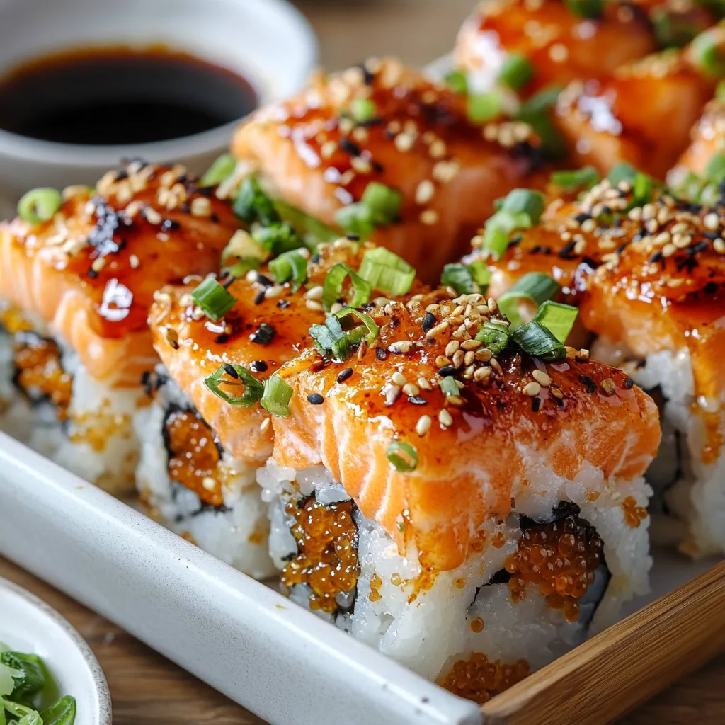 ULTIMATE SPICY SALMON SUSHI BAKE