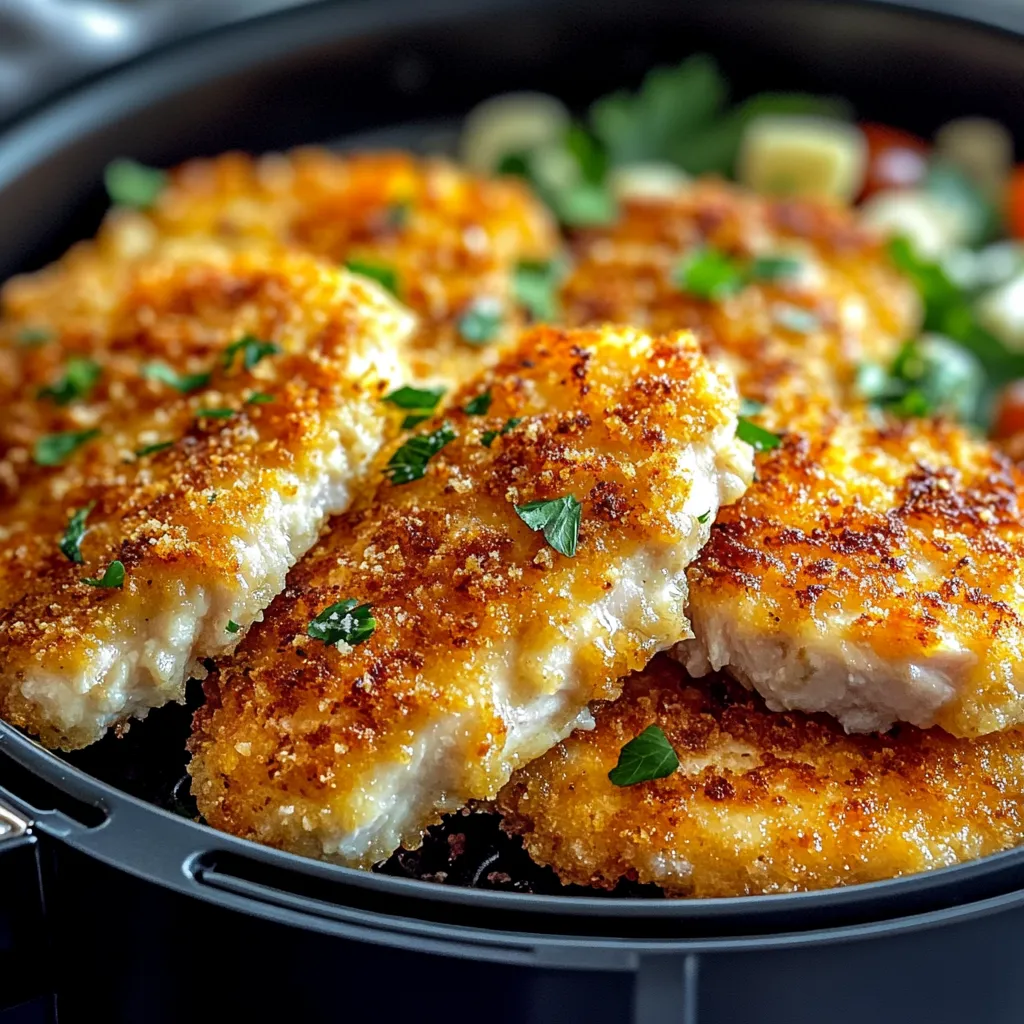 Air Fryer Parmesan Crusted Chicken