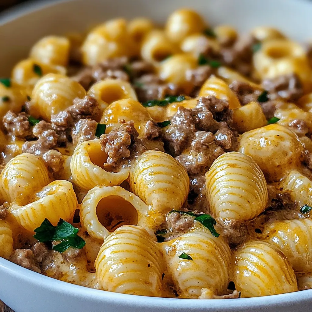 Creamy Beef and Shells Recipe