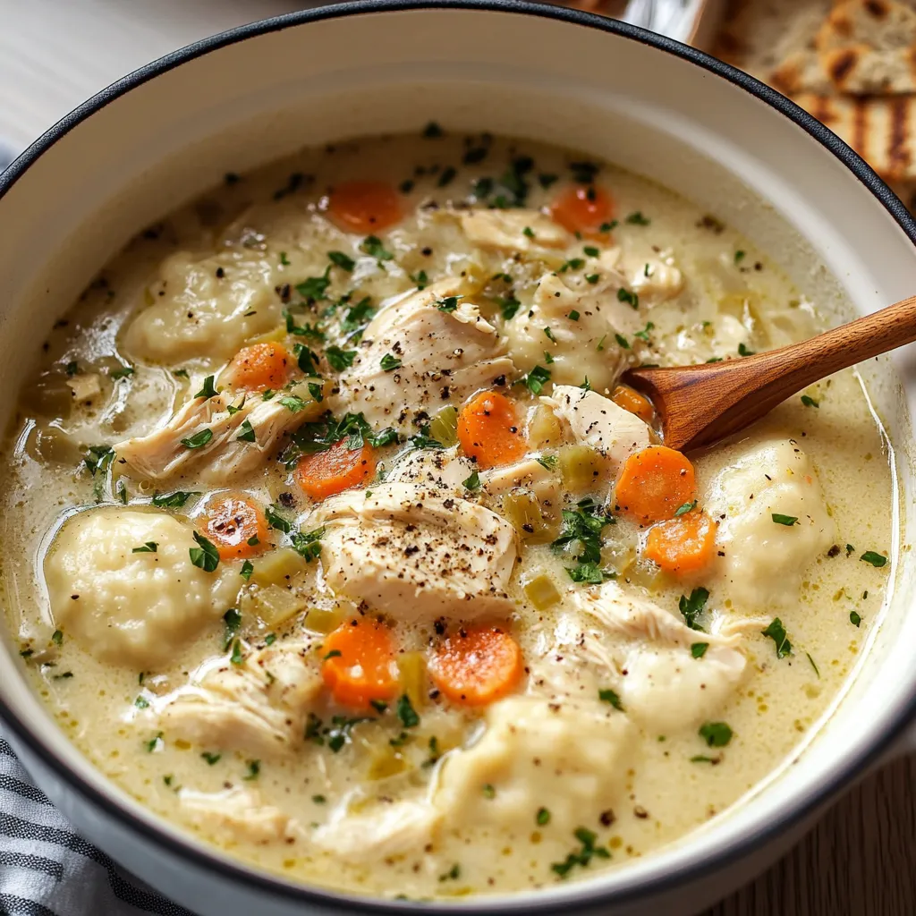 Creamy Chicken and Dumpling Soup